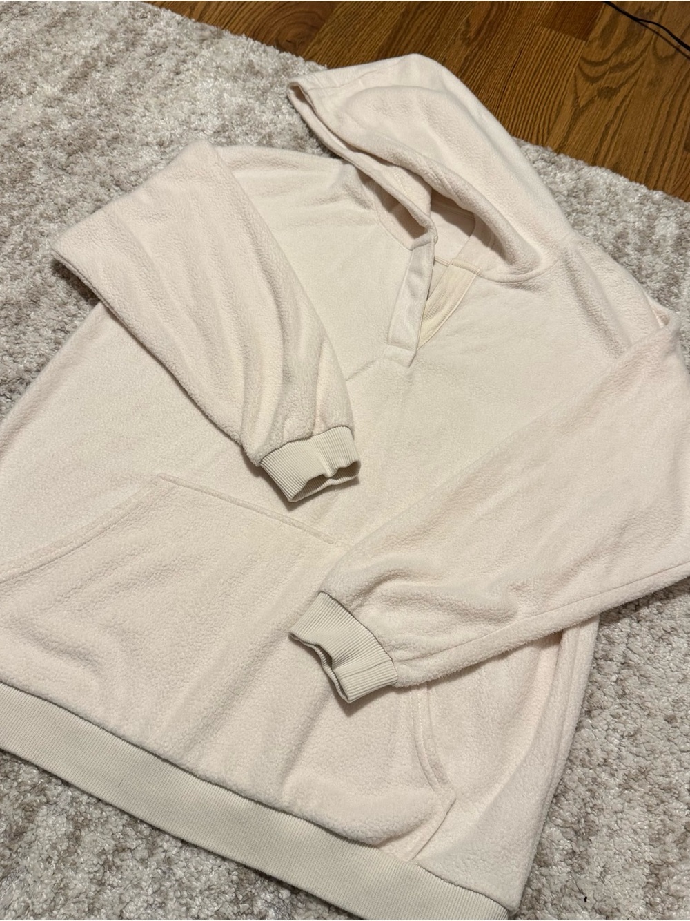 Aerie Plush Hooded Pullover Sweatshirt